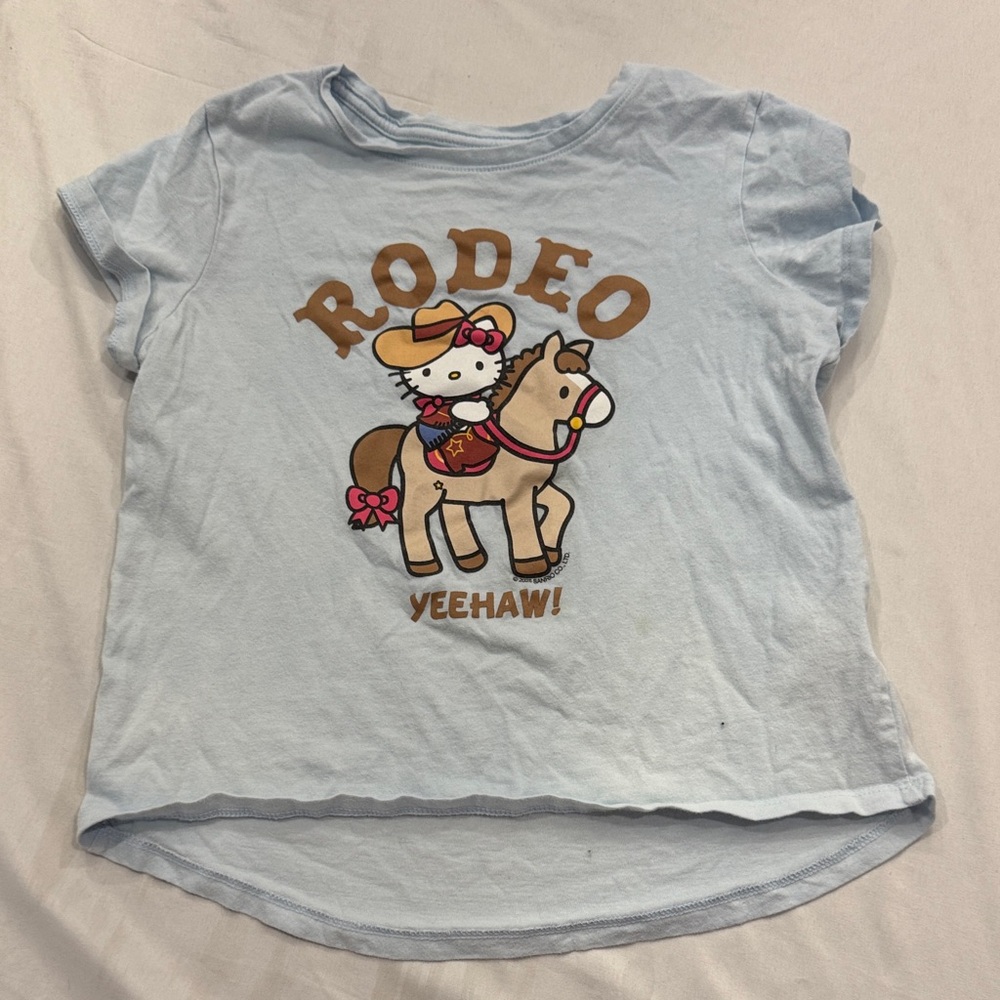 Old Navy Light Blue Rodeo Tee